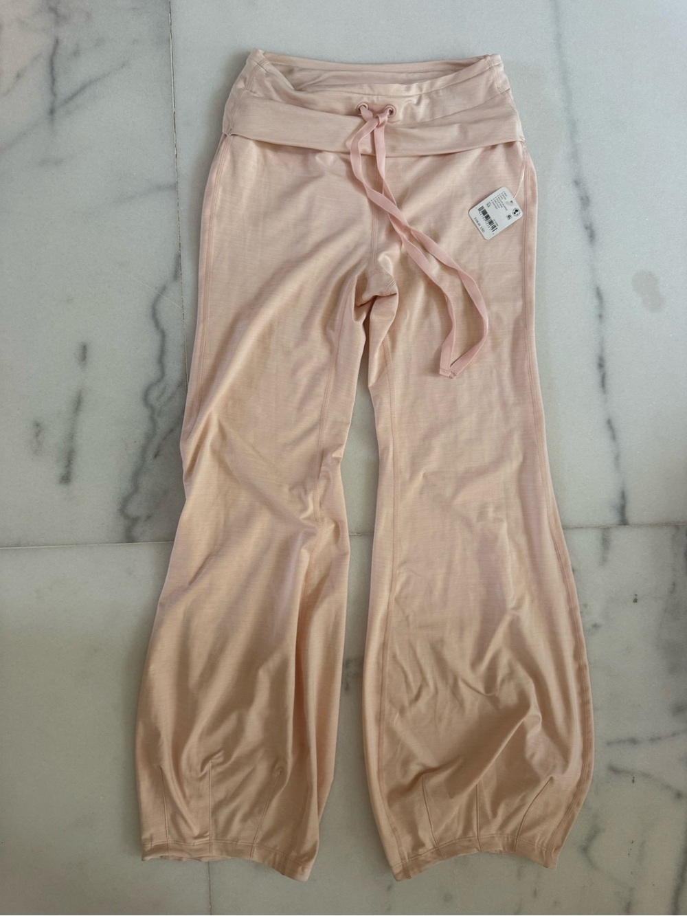 Free people movement Drawstring Wide-Leg Lounge Pants - Light Pink